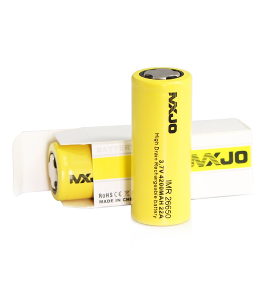 MXJO IMR26650F 4200mAh 22A 3.7V Flat top battery